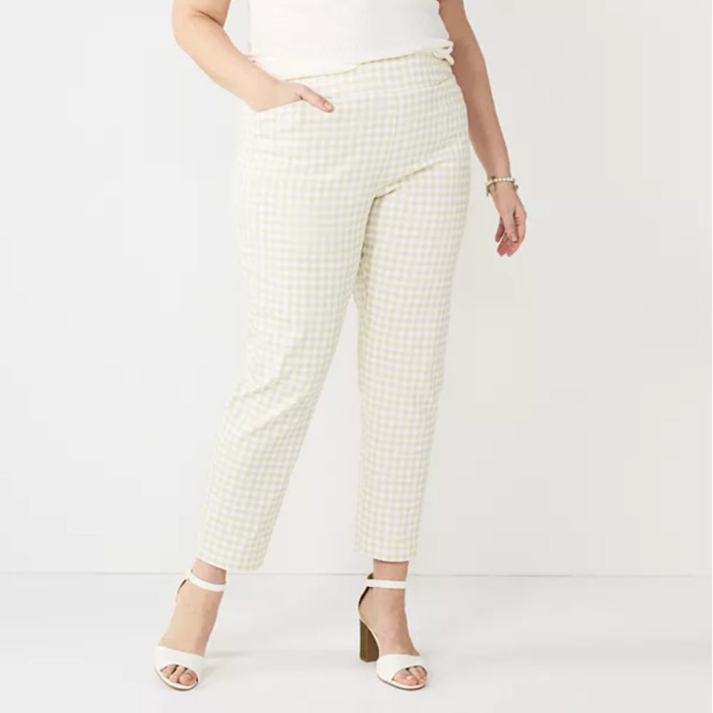 Croft & Barrow Effortless Stretch Pull-On Straight-Leg Pants 16P